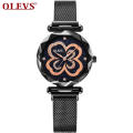 Belle robe dame mode montre-bracelet à Quartz marque de luxe OLEVS 5889 femmes GenderWatch 2020 mode maille matériel dame horloge